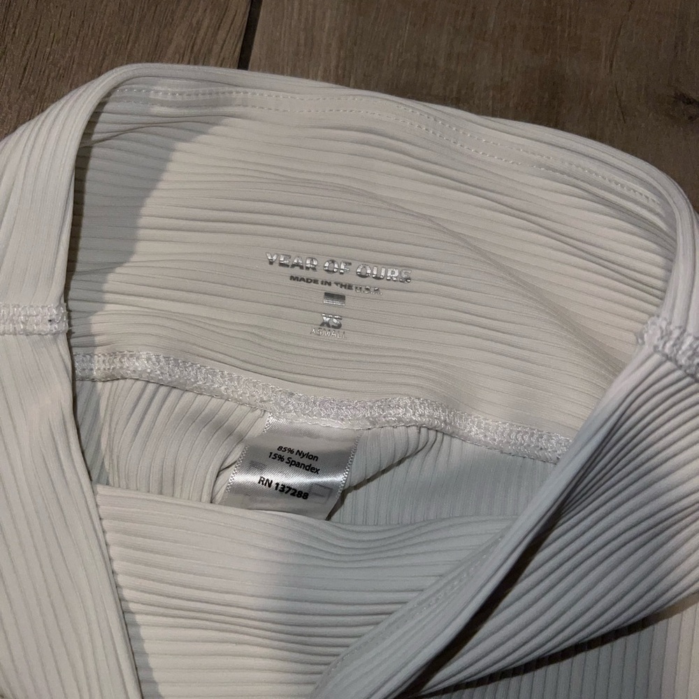 Year of Ours white Ribbed Leggings - Picture 4 of 4